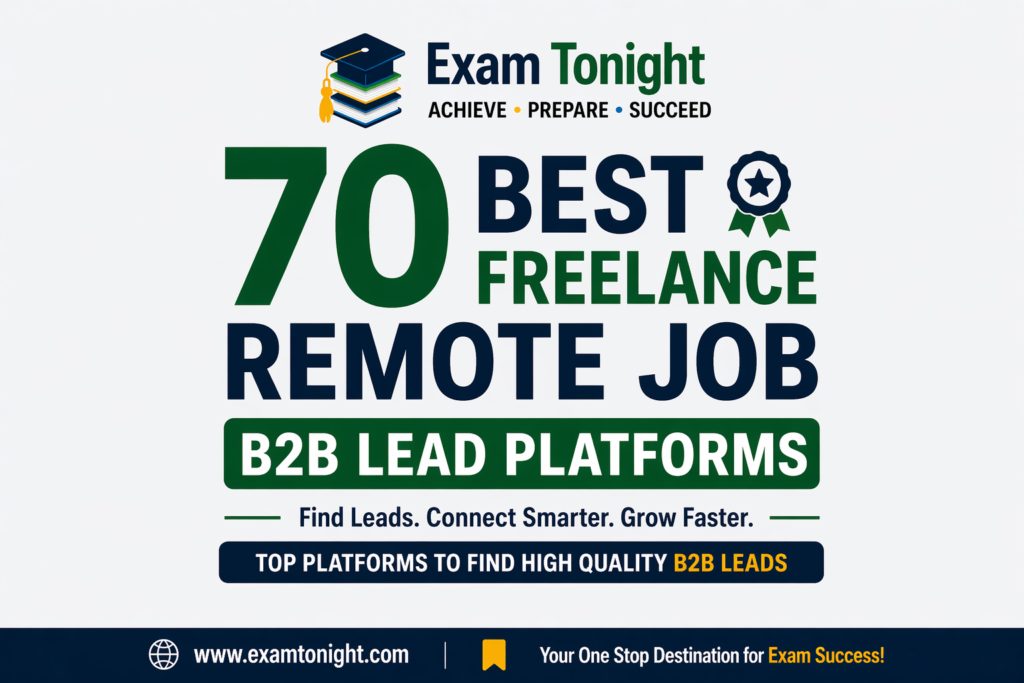 70+ Best Freelance, Remote Job & B2B Lead Platforms